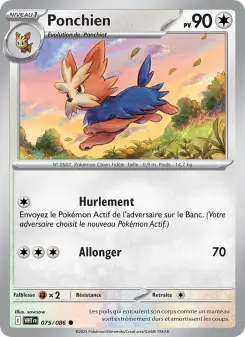Ponchien — carte 075 de l’extension Flamme Blanche