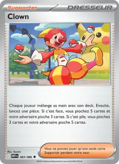 Clown — carte 083 de l’extension Flamme Blanche