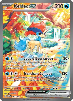 Keldeo-ex — carte 167 de l’extension Flamme Blanche