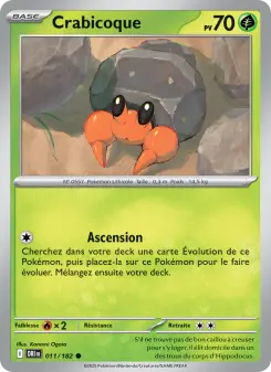 Crabicoque — carte 011 de l’extension Rivalités Destinées