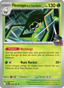 Filentrappe de la Team Rocket — carte 020 de l’extension Rivalités Destinées