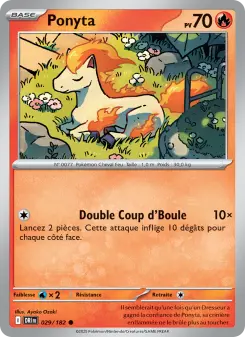 Ponyta — carte 029 de l’extension Rivalités Destinées
