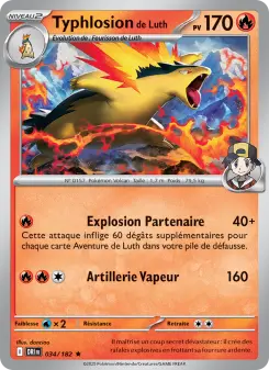 Typhlosion de Luth — carte 034 de l’extension Rivalités Destinées