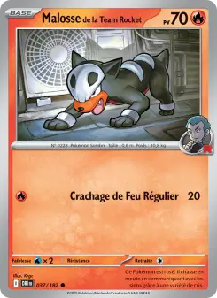 Malosse de la Team Rocket — carte 037 de l’extension Rivalités Destinées