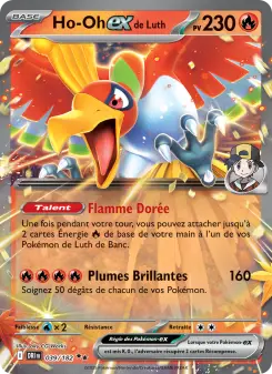 Ho-Oh-ex de Luth — carte 039 de l’extension Rivalités Destinées