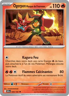 Ogerpon Masque du Fourneau — carte 044 de l’extension Rivalités Destinées