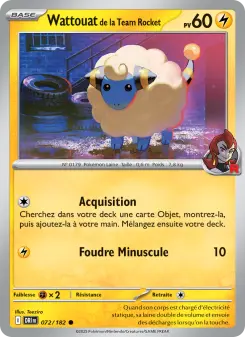 Wattouat de la Team Rocket — carte 072 de l’extension Rivalités Destinées