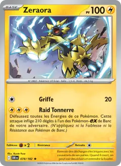 Zeraora — carte 078 de l’extension Rivalités Destinées