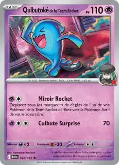 Qulbutoké de la Team Rocket — carte 082 de l’extension Rivalités Destinées