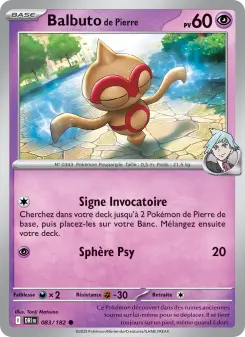 Balbuto de Pierre — carte 083 de l’extension Rivalités Destinées