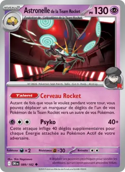 Astronelle de la Team Rocket — carte 089 de l’extension Rivalités Destinées