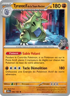 Tyranocif de la Team Rocket — carte 096 de l’extension Rivalités Destinées