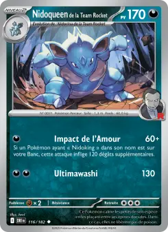 Nidoqueen de la Team Rocket — carte 116 de l’extension Rivalités Destinées