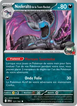 Nosferalto de la Team Rocket — carte 121 de l’extension Rivalités Destinées