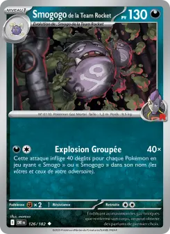 Smogogo de la Team Rocket — carte 126 de l’extension Rivalités Destinées