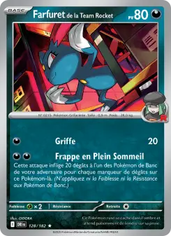 Farfuret de la Team Rocket — carte 128 de l’extension Rivalités Destinées