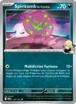 Spiritomb de Cynthia — carte 129 de l’extension Rivalités Destinées