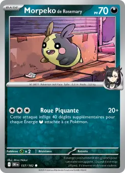 Morpeko de Rosemary — carte 137 de l’extension Rivalités Destinées