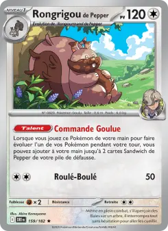 Rongrigou de Pepper — carte 159 de l’extension Rivalités Destinées