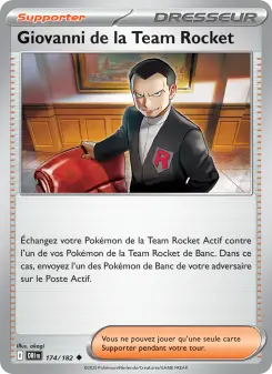 Giovanni de la Team Rocket — carte 174 de l’extension Rivalités Destinées