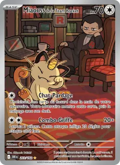Miaouss de la Team Rocket — carte 203 de l’extension Rivalités Destinées