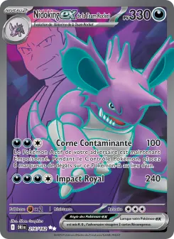 Nidoking-ex de la Team Rocket — carte 216 de l’extension Rivalités Destinées