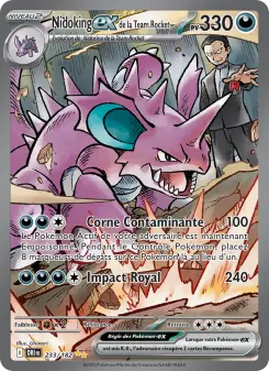 Nidoking-ex de la Team Rocket — carte 233 de l’extension Rivalités Destinées