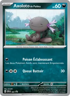 Axoloto de Paldea — carte 041 de l’extension SVP Black Star Promos
