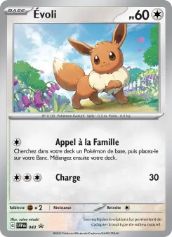 Évoli — carte 043 de l’extension SVP Black Star Promos