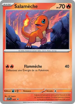Salamèche — carte 047 de l’extension SVP Black Star Promos