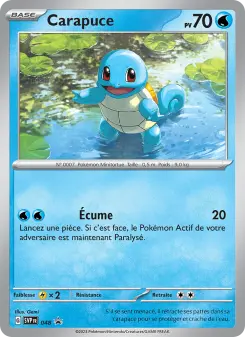 Carapuce — carte 048 de l’extension SVP Black Star Promos