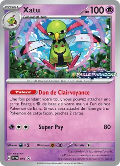 Xatu — carte 059 de l’extension SVP Black Star Promos