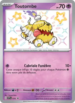 Toutombe — carte 070 de l’extension SVP Black Star Promos