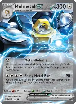 Melmetal-ex — carte 104 de l’extension SVP Black Star Promos