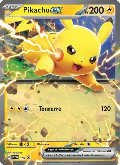 Pikachu-ex — carte 106 de l’extension SVP Black Star Promos