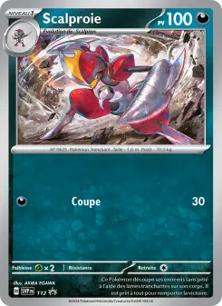 Scalproie — carte 112 de l’extension SVP Black Star Promos