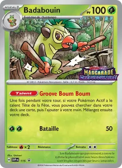 Badabouin — carte 115 de l’extension SVP Black Star Promos