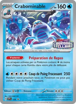 Crabominable — carte 134 de l’extension SVP Black Star Promos