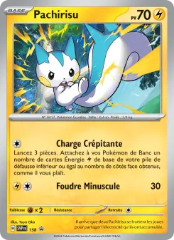 Pachirisu — carte 158 de l’extension SVP Black Star Promos