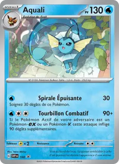Aquali — carte 168 de l’extension SVP Black Star Promos