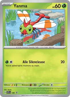 Yanma — carte 185 de l’extension SVP Black Star Promos
