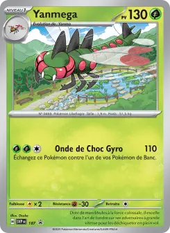 Yanmega — carte 187 de l’extension SVP Black Star Promos