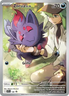 Zorua de N — carte 189 de l’extension SVP Black Star Promos