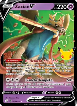 Zacian V — carte 16 de l’extension Célébrations