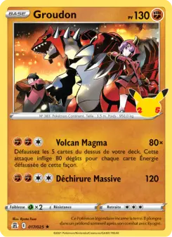 Groudon — carte 17 de l’extension Célébrations