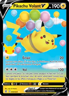 Pikachu Volant V — carte 6 de l’extension Célébrations