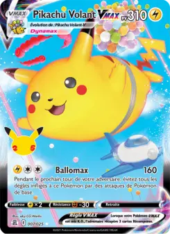Pikachu Volant VMAX — carte 7 de l’extension Célébrations