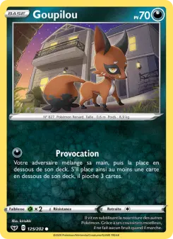 Goupilou — carte 125 de l’extension Épée et Bouclier