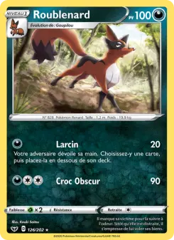Roublenard — carte 126 de l’extension Épée et Bouclier