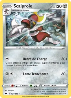 Scalproie — carte 134 de l’extension Épée et Bouclier
